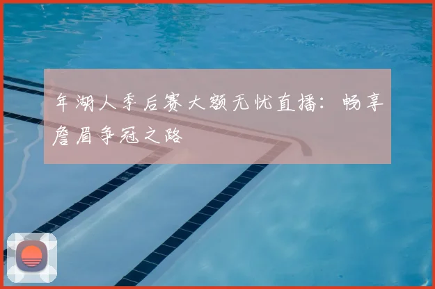 年湖人季后赛大额无忧直播：畅享詹眉争冠之路