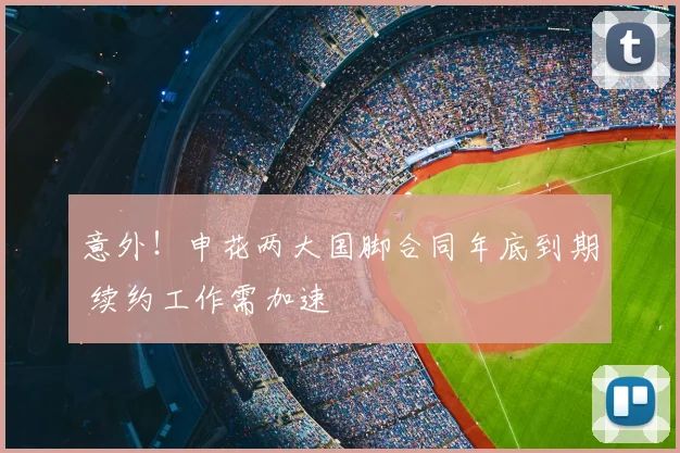 意外！申花两大国脚合同年底到期 续约工作需加速